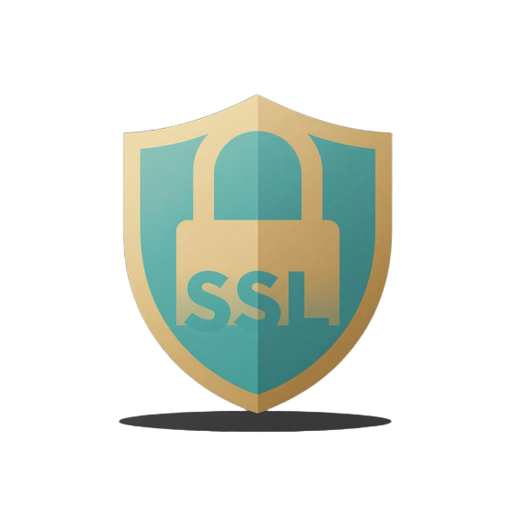 T&uuml;rkises SSL-Vorh&auml;ngeschloss mit goldenen Akzenten - sichere und verschl&uuml;sselte Zahlungen im online casino